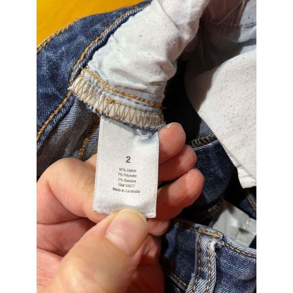 Ana Jeans Womens 2 Skinny Fit Blue Mid Rise Stretch Denim Minimalist Casual - Picture 4 of 8